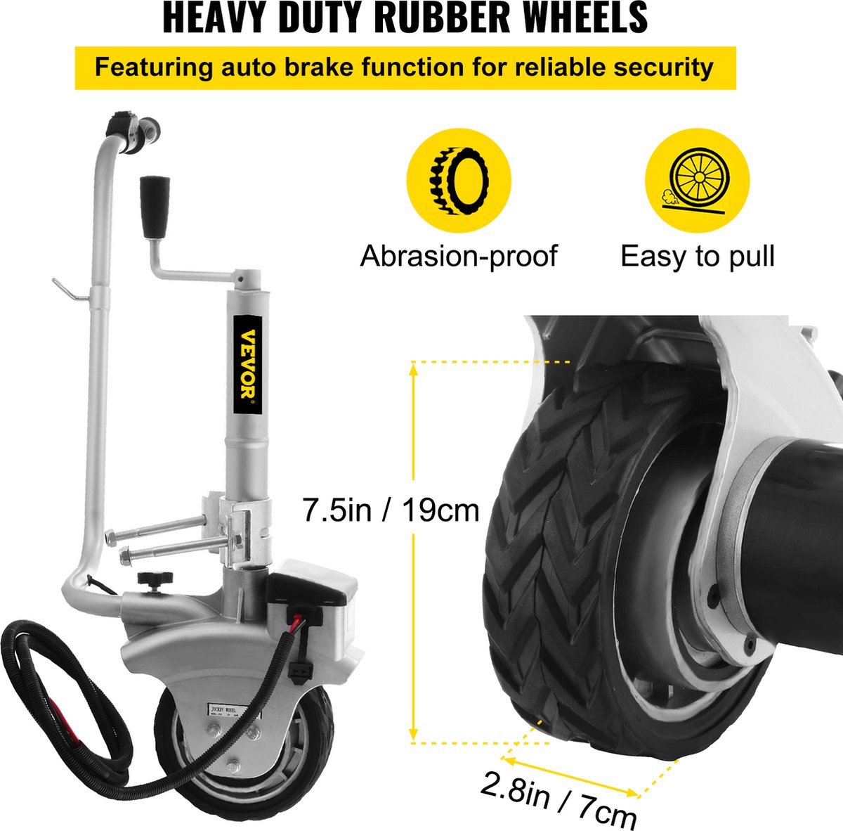 Roue jockey motorisee - Cdiscount