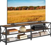 FurnStar tv meubel - Tv kast - 160x39x52cm - Bruin