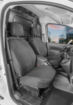 Autostoelhoes Transporter Fit van stof antraciet geschikt voor Mercedes-Benz Citan W415, 2 Enkele zetele front