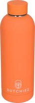 Dutchiez - Gourde - Bouteille thermos - Acier inoxydable - 500 ml - Orange