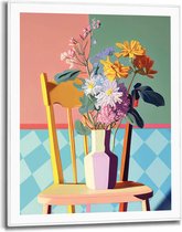 Schilderij Floral Chair 50x40 cm