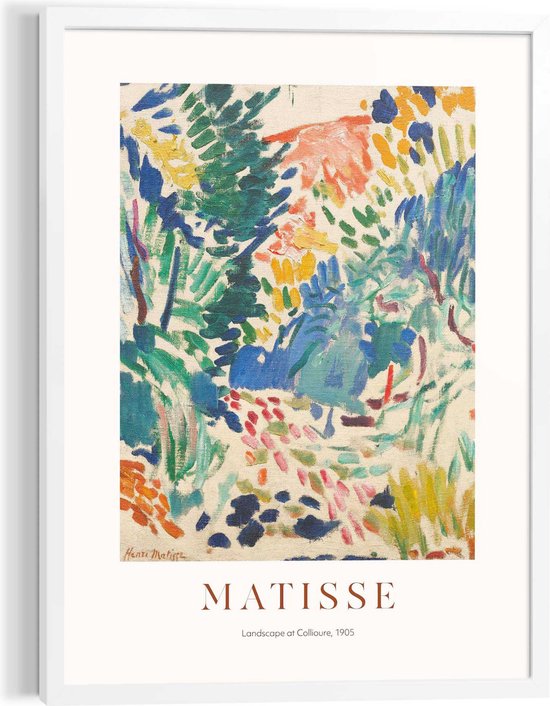 Schilderij Matisse - Landscape at Collioure 70x50 cm