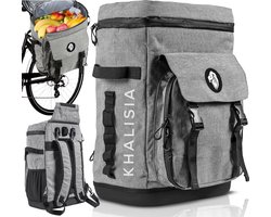 KHALISIA Koeltas/Fietstas/Bagagedragertas/Rugzak 30L met Picknickvak - Ideaal voor Fietsen, Wandelen, Kamperen, Reizen