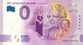0 Euro biljet Nederland 2023 - Het leven van Juliana 75 jaar koningin