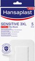 Hansaplast Sensitive 3XL Pleisters - 10 x 15cm - 5 Strips - Groot - Eilandpleister - Extra Huidvriendelijk
