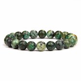 Bracelets de perles Gems Bracelet de pierres précieuses de turquoise africaine - Bracelet de perles de pierres précieuses polies - Cadeau pour la Saint-Valentin - Cadeau pour Cheveux