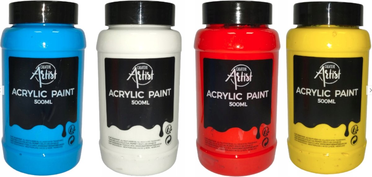 RayArt  Set de Peinture Acrylique 5*70 ml - Smart Déco