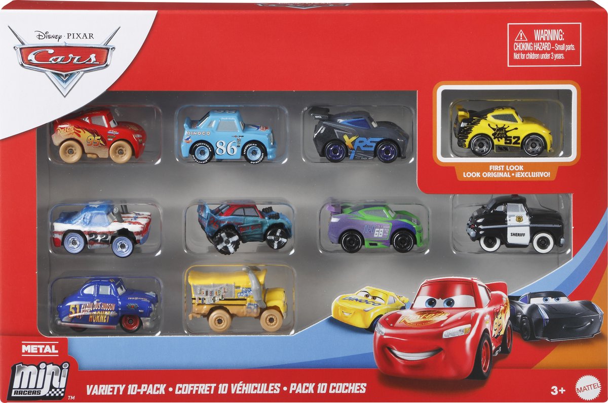 Disney Pixar Cars Mini Racers Variété 10 Pack