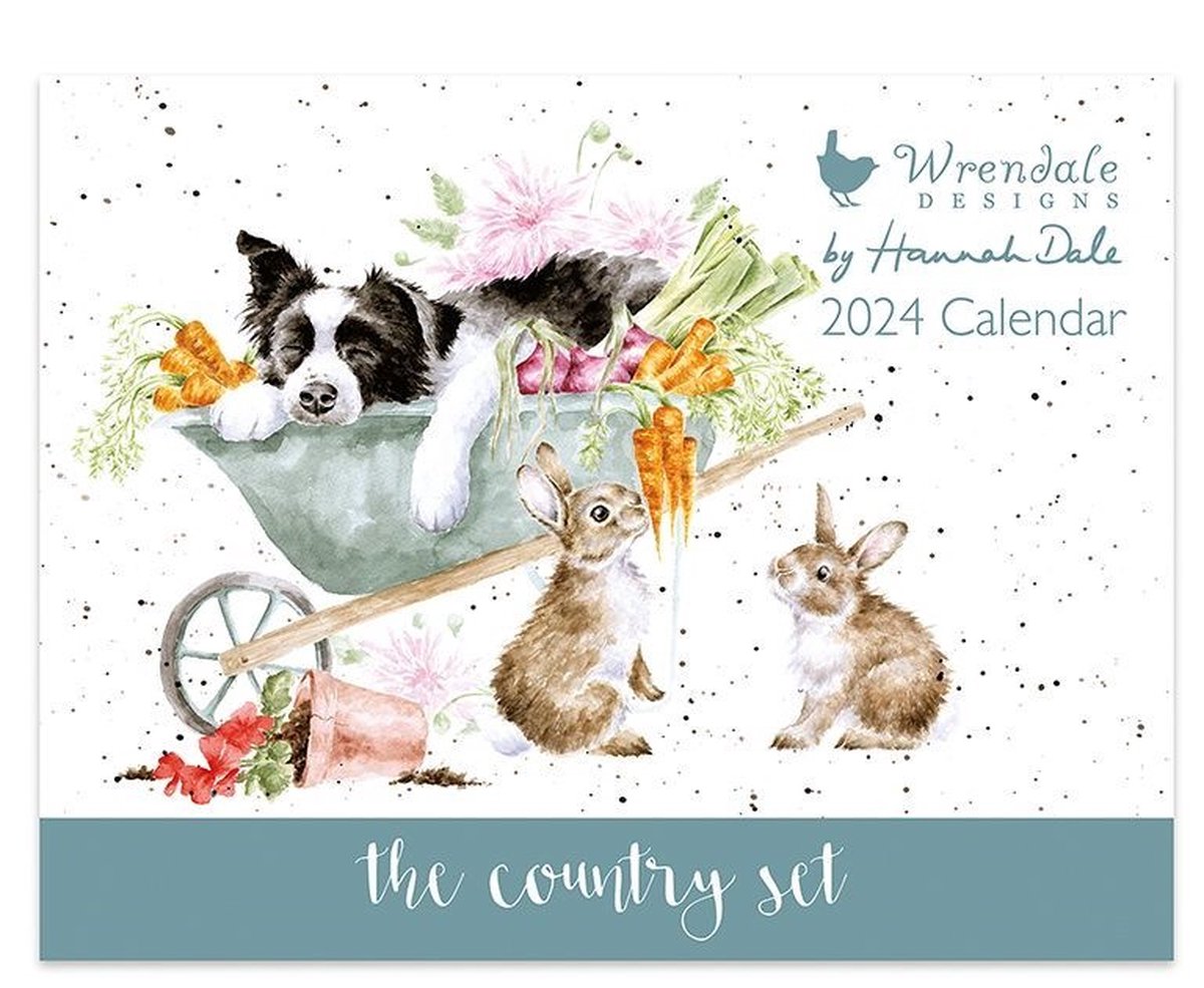 Wrendale Muurkalender 2024 Country Animal Landscape Calendar 2024