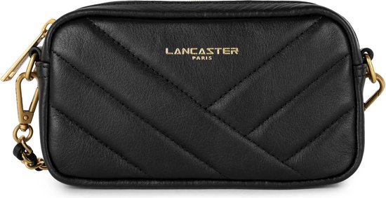 Lancaster Paris Telefoontasje - Clutch - Zwart - Leer