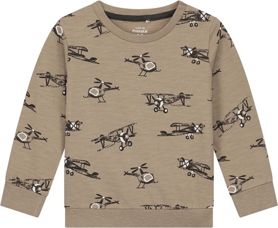 Prénatal baby sweater - Jongens Kleding - Taupe Bruin - Maat 68