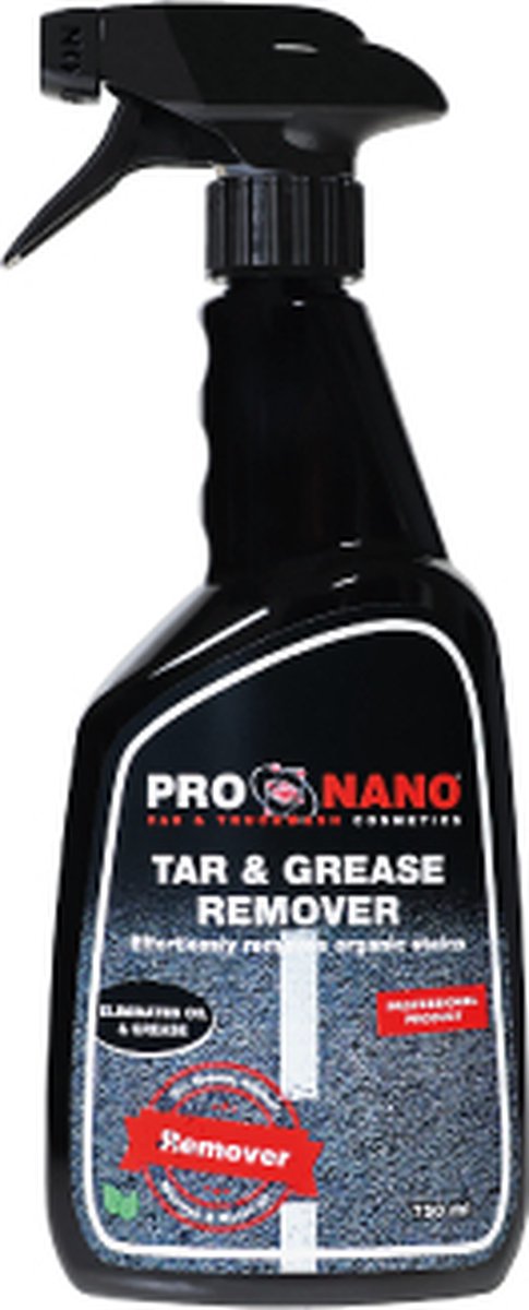 ProNano | ProNano Teer & Vet Remover 750ml | Nano Technologie | Verwijdert perfect vlekken en resten van asfalt, teer en harsen. Ook zeer geschikt om bij vrachtwagens schotelvet te verwijderen.