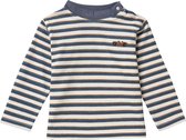 Noppies Boys tee Thomasville long sleeve stripe Jongens T-shirt - Turbulence - Maat 80