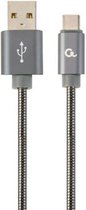 Cablexpert CC-USB2S-AMCM-1M-BG câble USB 2.0 USB A Micro-USB B Gris