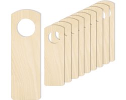 Creative Deco 10 x Deurhangers | 15 x 5 cm | Hout Multiplex | Kunst Decoupage, Schilderen, Decoreren, Cadeau, DIY