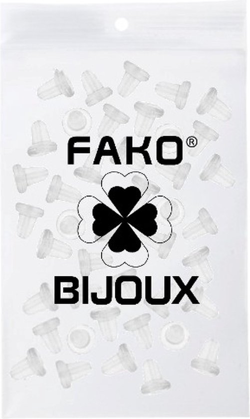 Fako Bijoux® - Oorbel Stoppers / Achterkantjes - Siliconen - Medium - 5mm - 50 Stuks - 