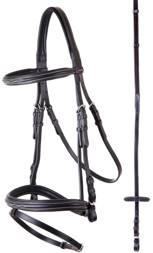 Premiere Hoofdstel Nancy Black - Cob | Roest | Hoofdstel paard Premiere Hoofdstel Nancy Black - Cob | Roest | Hoofdstel paard