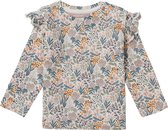 Noppies Girls tee Virginia long sleeve allover print Meisjes T-shirt - Fawn - Maat 50
