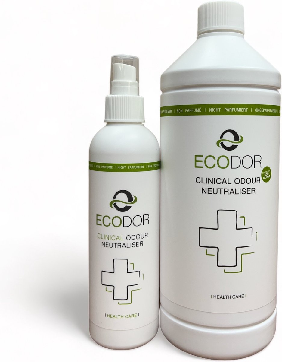 Ecodor EcoClinic - Voordeel Pakket - de milieuvriendelijke oplossing voor nare geurtjes in de zorg