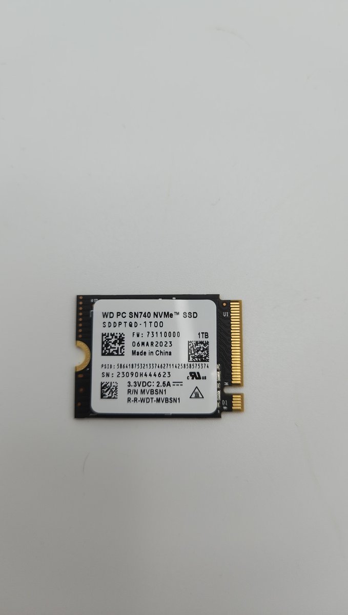 Western Digital SN740 1TB - M.2 2230 SSD