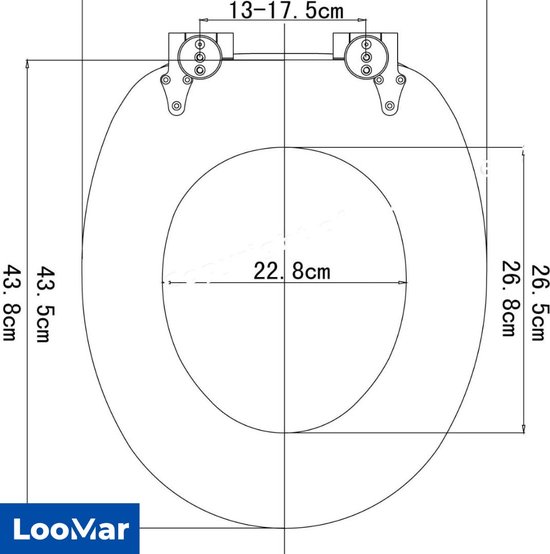Premium WC-Bril – Softclose Toiletzitting met Quick Release – Duroplast – RVS Scharnieren – Glanzend Wit – Vadi Concept
