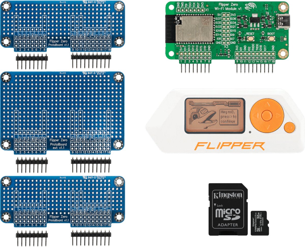 Flipper Zero Developer Pack Wifi Board 2x Prototyping Boards