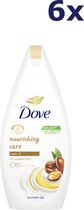 6x Dove Douchegel - Moisturising Care & Oil 400 ml