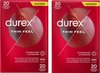 Durex Condooms - Thin Feel 20st x2 - Voordeelverpakking