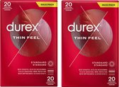 Préservatifs Durex Thin Feel 20pcs x2