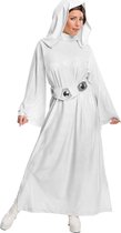 Rubies - Prinses Leia Kostuum - Princess Leia Kostuum Vrouw - Wit / Beige - Medium - Carnavalskleding - Verkleedkleding