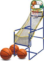 Anneau de basket-ball Arvona - Poteau de basket-ball avec support - Réglable - Pour intérieur et extérieur - Ballon et pompe inclus