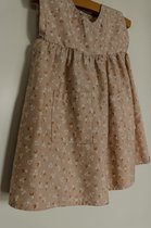 Robe Filles - robe bébé - Rose - taille 74 - ( Handgemaakt Sweet Bébé Bedstraw )