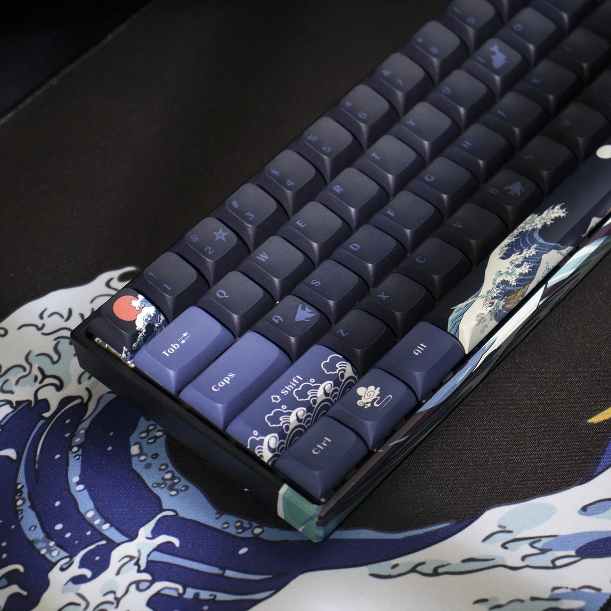 GG M61 Kanagawa - Mechanisch Gaming Toetsenbord - Draadloos - RGB - Gateron Yellow thumbnail 4