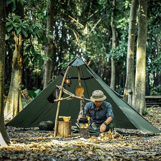 Poncho de pluie militaire Abri 2 en 1 Poncho multifonctionnel Tente de  camping... | bol