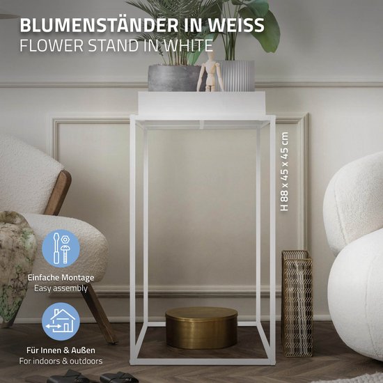 Outsunny bloemstandaard set van 3 metalen plantenstandaard set Outsunny bloemstandaard set van 3 metalen plantenstandaard set
