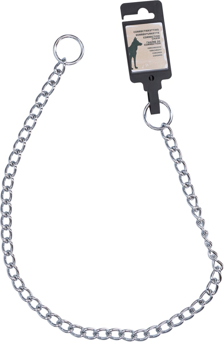 Slipketting XXL - Trekgedrag bij Honden - Gedragstraining - Anti trek hond - Verchroomde Sliphalsband - 3.5 mm x 70 cm
