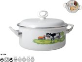 Bol.com Braadpan met deksel – Ø 16 cm – gegoten aluminium – geschikt voor alle warmtebronnen - duurzame pan – sudderpan – stoofp... aanbieding