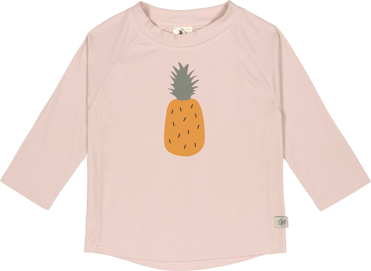 Lässig Zwemshirt Rashguard Lange Mouw Splash & Fun Ananas - Poederroze - maat 92cm
