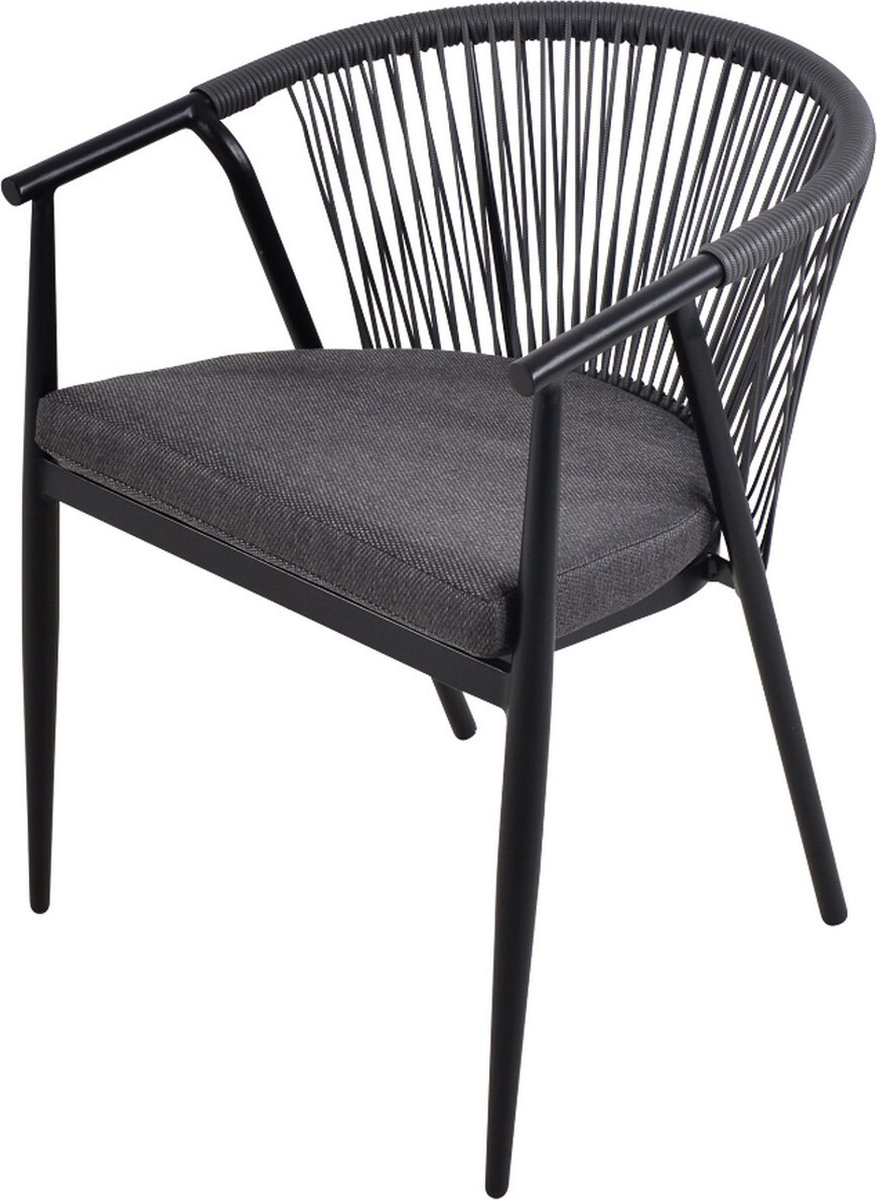 Silvan tuinstoel grijs