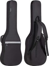 Elektrische gitaartas, waterdicht, met reflecterende banden, geschikt voor 40 inch elektrische gitaar, Witte lijn 6 mm dik, elektrische gitaartas