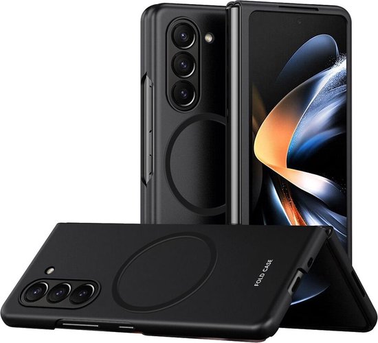 Coque Samsung Galaxy Z Fold 5 avec coque arrière MagSafe Zwart