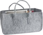 Pt, Mellow Felted Magazine Tray - Grey