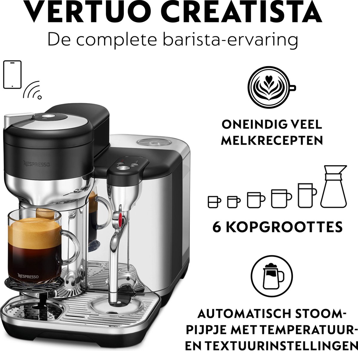 Sage Vertuo Creatista SVE850 Black Truffle thumbnail 6