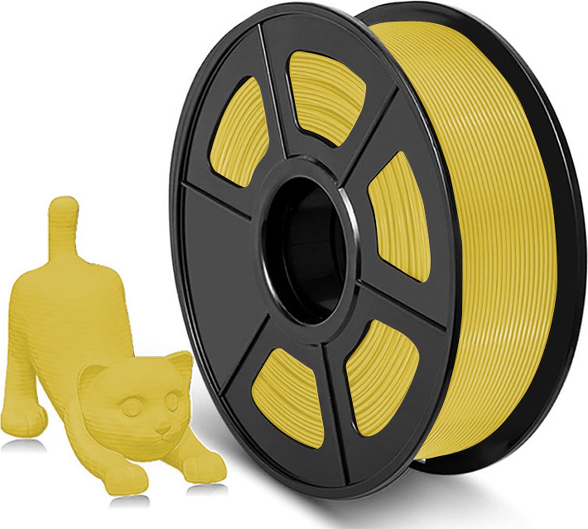 Filament PLA pour stylo 3D Jaune 10 mètres de longueur Dimension du  filament : 1.75mm