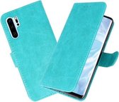 Bookstyle Wallet Cases Hoesje voor Huawei P30 Pro Groen