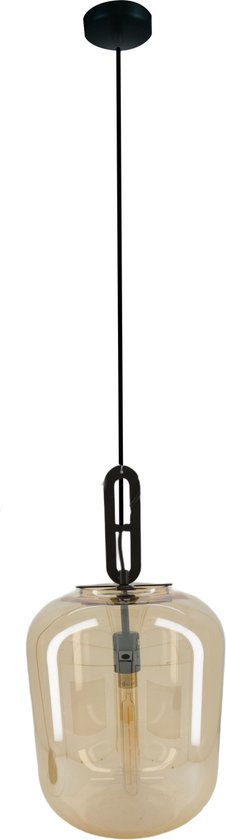 DKNC - Lampe à suspension verre - 30x30x52cm - Jaune
