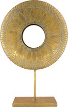 Natural collections - Gouden oog ornament op voet - 57,5 cm hoog - goud metaal