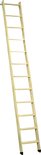 HandyStairs zoldertrap "Space01" - Houten ladder van grenenhout - 40cm breed - met ophanghaak - 2x wit gegrond - 8 treden: tot hoogte 190cm
