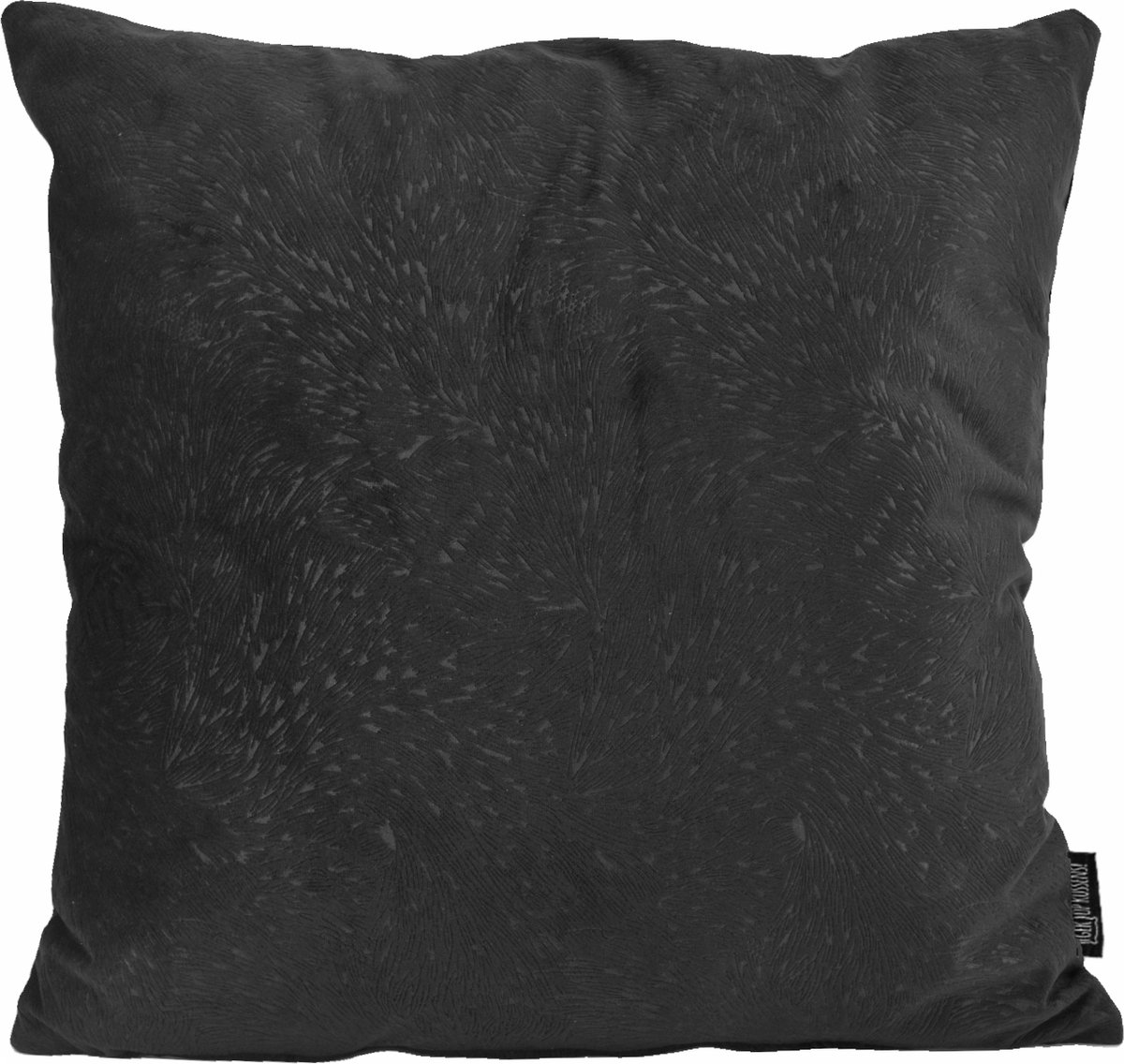 Gek op Kussens! Velvet Chic Black Kussenhoes | Velvet/Polyester | 45 x 45 cm Zwart