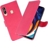 Bookstyle Wallet Cases Hoesje voor Samsung Galaxy A60 Roze